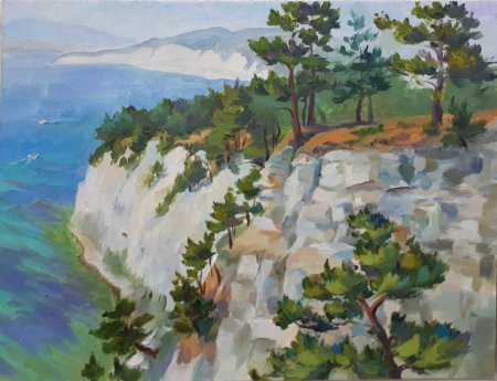 Геленджик пейзаж картина окашь