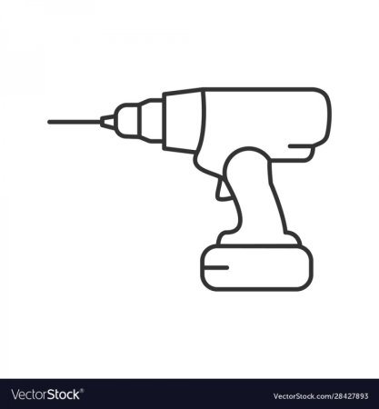 Шуруповерт нарисованный