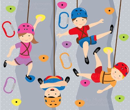 Иллюстрации скалолазания для детей