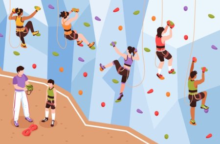 Скалолазание иллюстрации