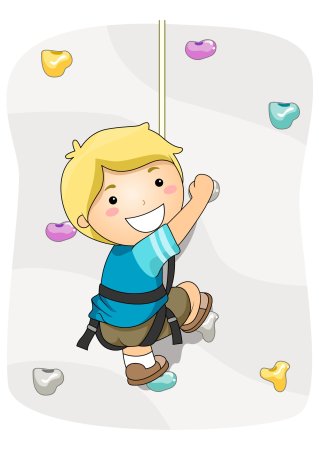 Скалолаз мультяшный