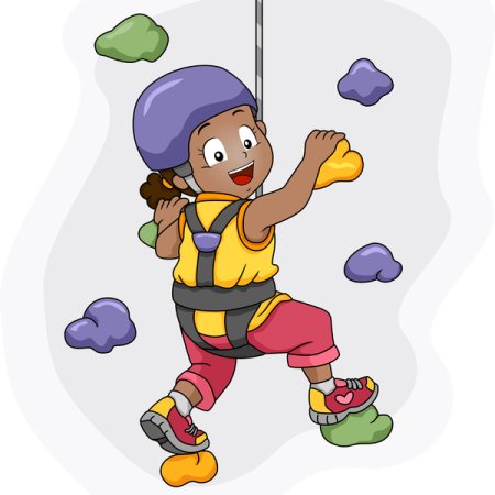 Скалолаз мультяшный