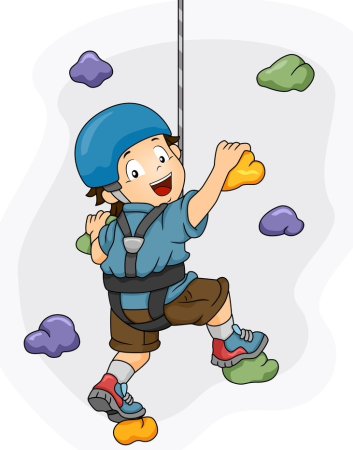 Скалолазание иллюстрации