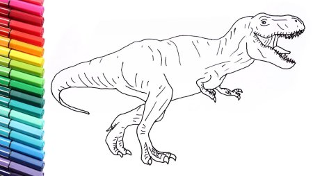 Тираннозавр рекс контур