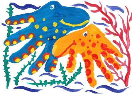 Пальчиковая живопись для малышей