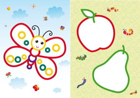 Заготовки для рисования для малышей