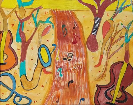 Музыкальная осень рисунок