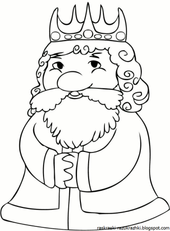 Король раскраска для детей