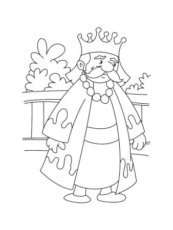Король раскраска для детей