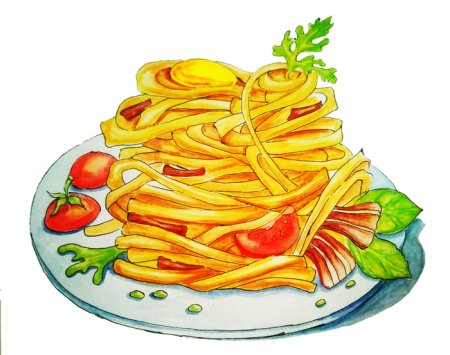 Макароны мультяшный