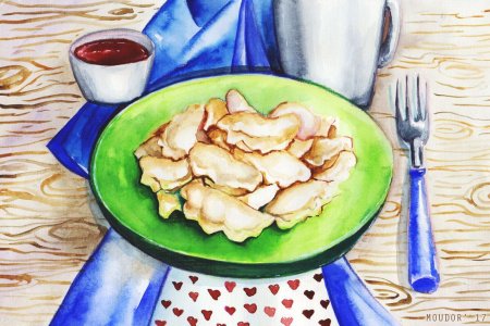 Пельмени нарисованные