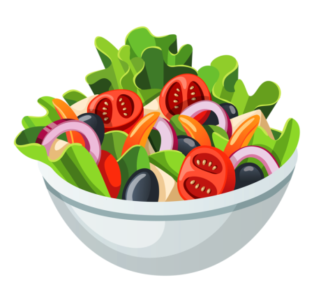 Салат мультяшный