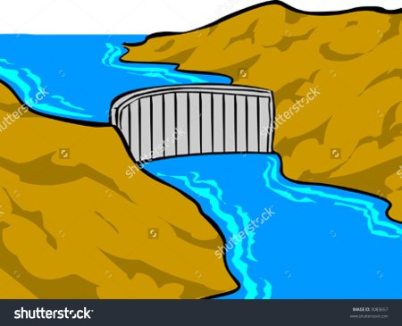 Гидроэлектростанция рисунок