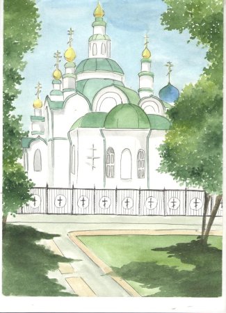 Мой город Армавир рисунок