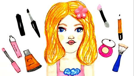 Визажист рисунок для детей