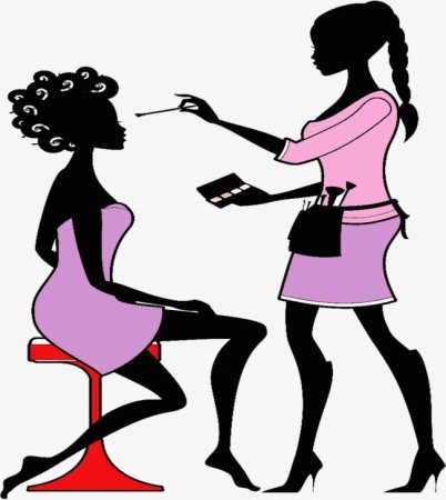 Силуэт для парикмахерской