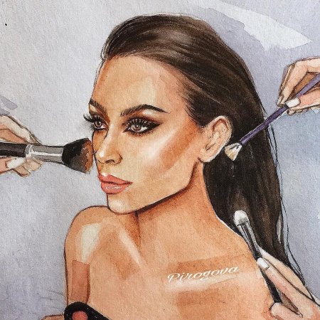 Визажист иллюстрация