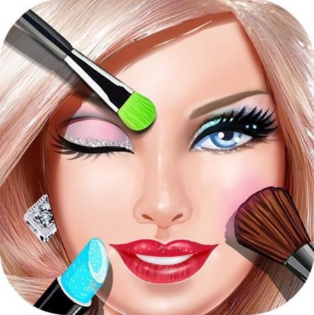 Рисунок визажист легко