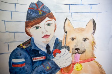 Полиция рисунок