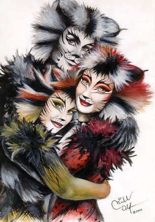 Герои мюзикла кошки Гризабелла