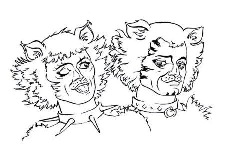 Рисунок кошки Гризабеллы