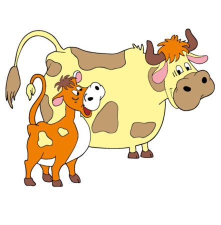 Простоквашино корова Мурка и Гаврюша