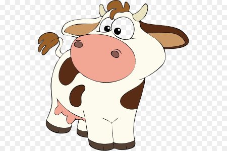 Корова мультяшная