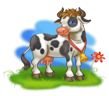 Корова мультяшная