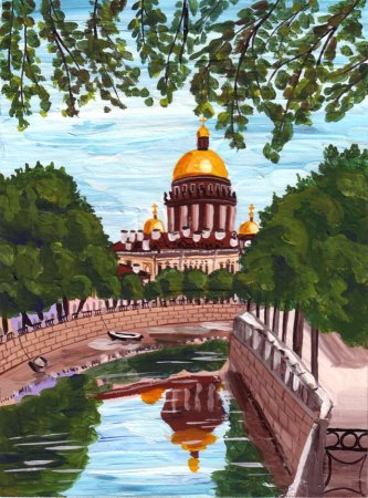 Петербург рисунок