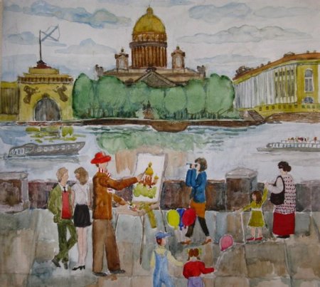 Рисунки Петербурга детские