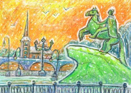 Рисунки Петербурга детские