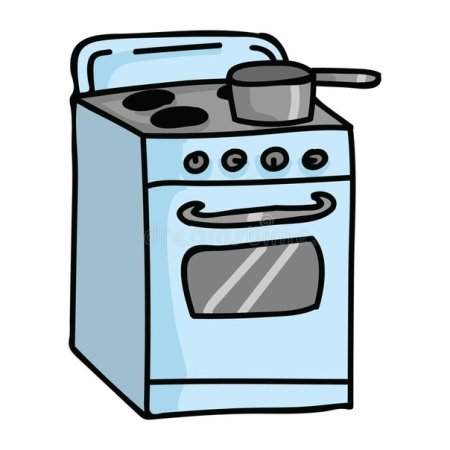 Газовая плитка мультяшная