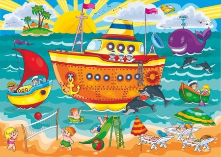 Дрофа Медиа мозаика для малышей на море