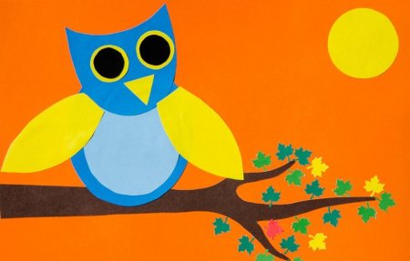 Аппликация из бумаги