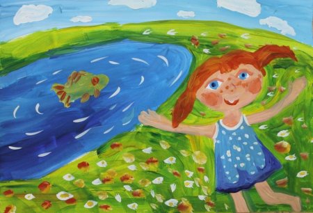 Летний рисунок для детей