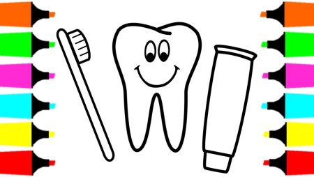 Зубная паста мультяшная