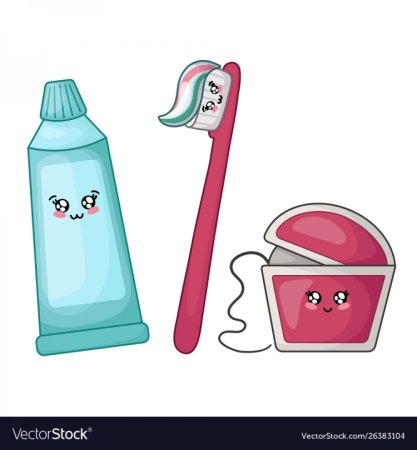 Зубная паста трехцветная