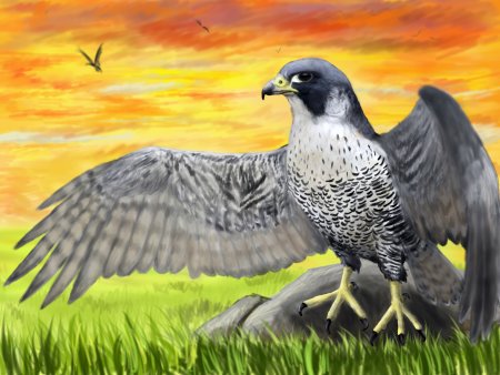 Сокол Сапсан мультяшный