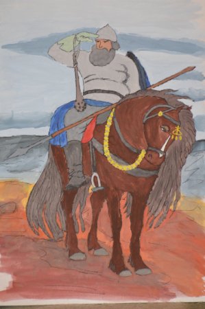 Былинные герои Илья Муромец изо