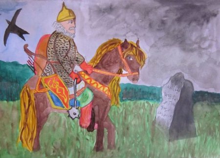 Иллюстрация к былине три поездки Ильи Муромца