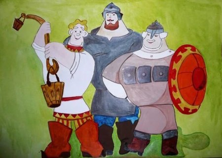 Рисунок на тему богатыри