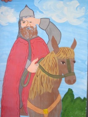 Рисунок к былине Илья Муромец