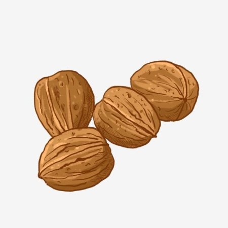 Орешки на прозрачном фоне