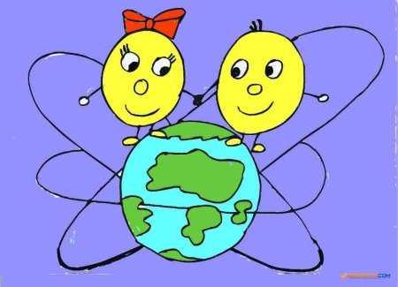 Рисунок на тему атом