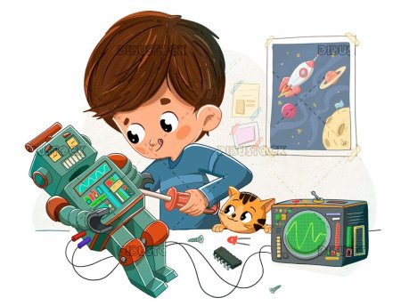 Лаборатория на прозрачном фоне