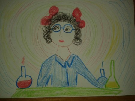 Ученый раскраска