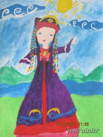 Рисунки на бурятскую тему