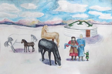 Бурятские картины Сагаалган