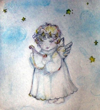 Ангелочки для рисования