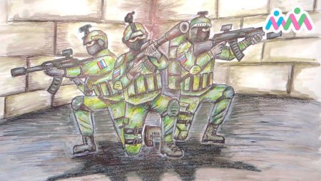 Детские рисунки спецназа